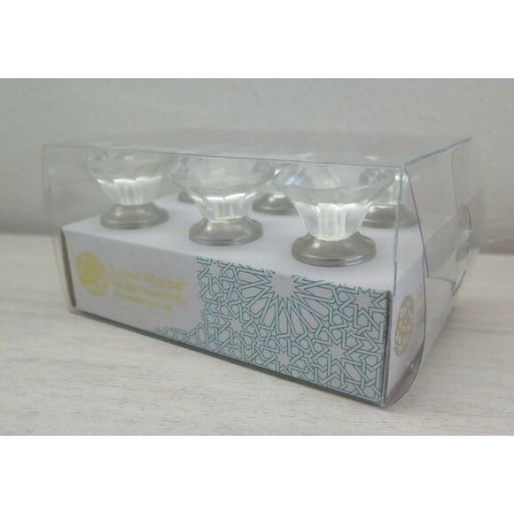 Jaipur Market Clear Glass Drawer Knobs, Set Of 6 - Picture 3 of 8